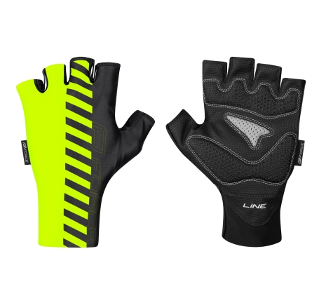 gloves FORCE LINE w/o fastening, fluo-black