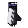 gloves FORCE LINE w/o fastening, white-black