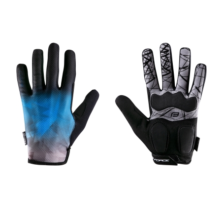 gloves FORCE MTB CORE summer, blue