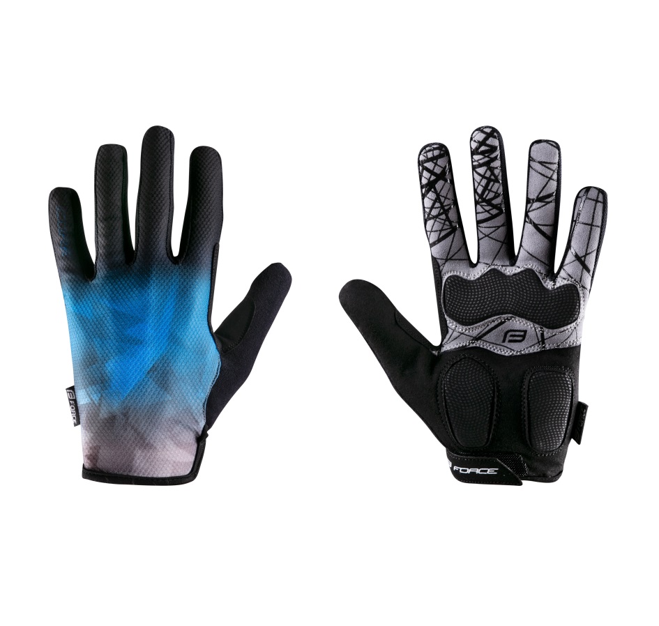 gloves FORCE MTB CORE summer, blue