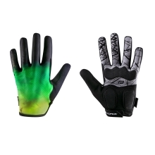 gloves FORCE MTB CORE summer, fluo-green