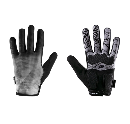 gloves FORCE MTB CORE summer, grey