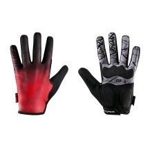 gloves FORCE MTB CORE summer, red