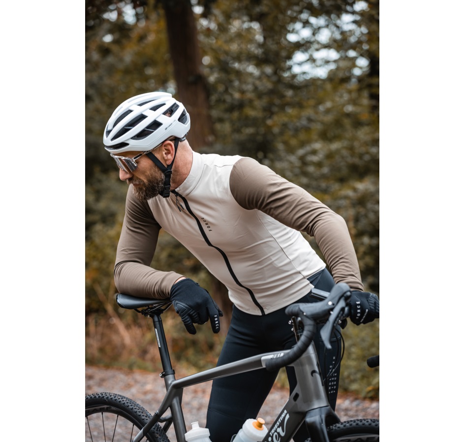 gloves FORCE MTB CRAG, black