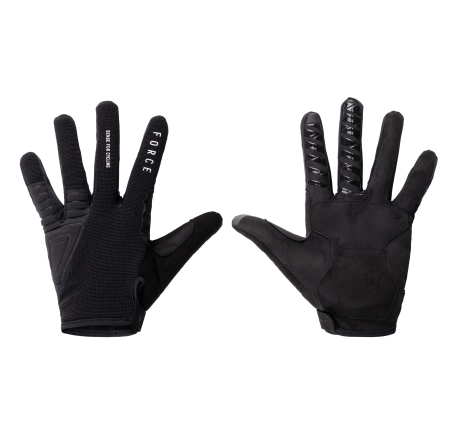 gloves FORCE MTB CRAG, black