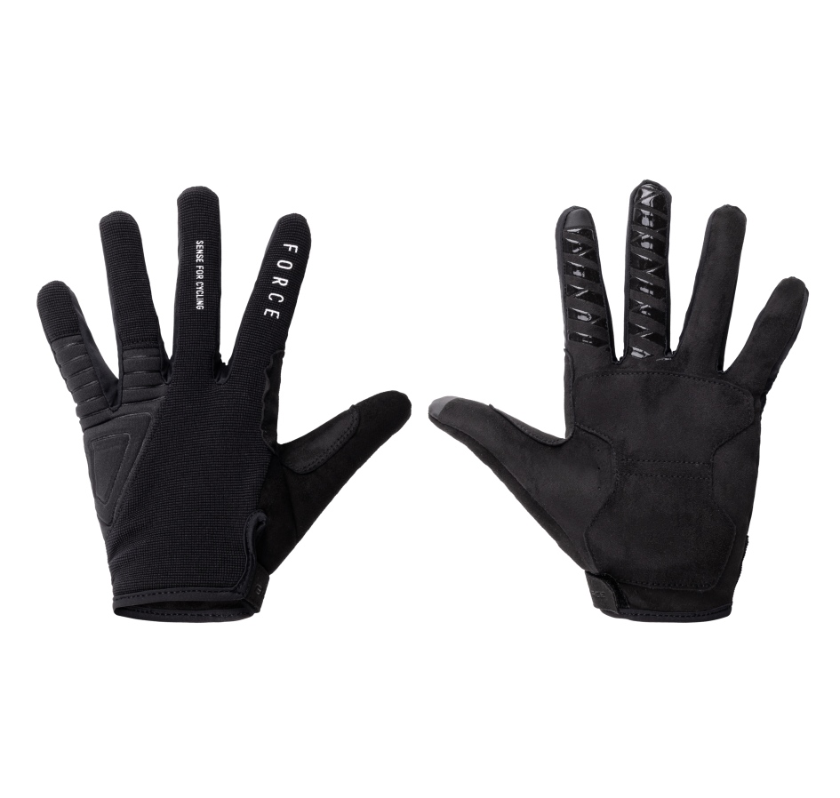 gloves FORCE MTB CRAG, black M