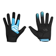 gloves FORCE MTB POWER, black-blue 