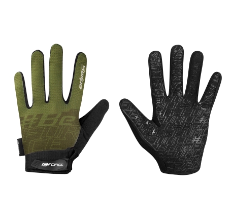 gloves FORCE MTB SWIPE summer, army