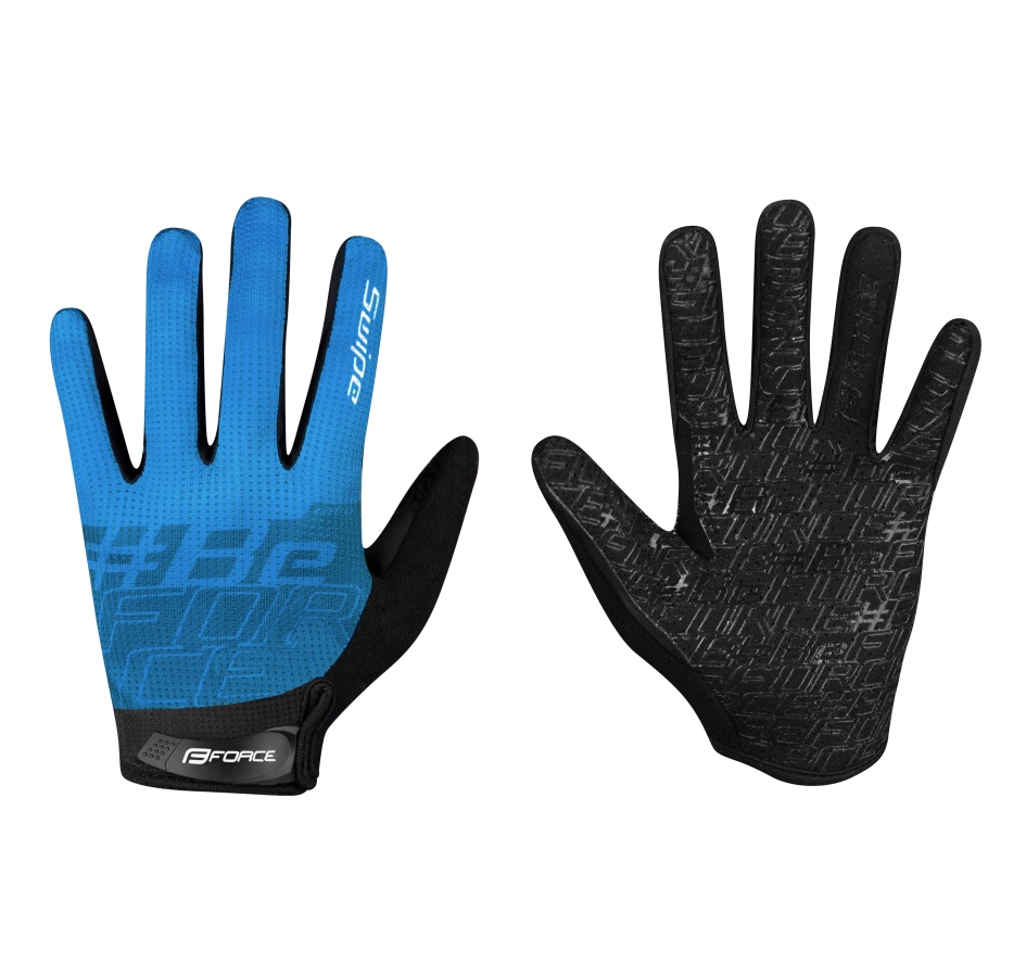 gloves FORCE MTB SWIPE summer, blue