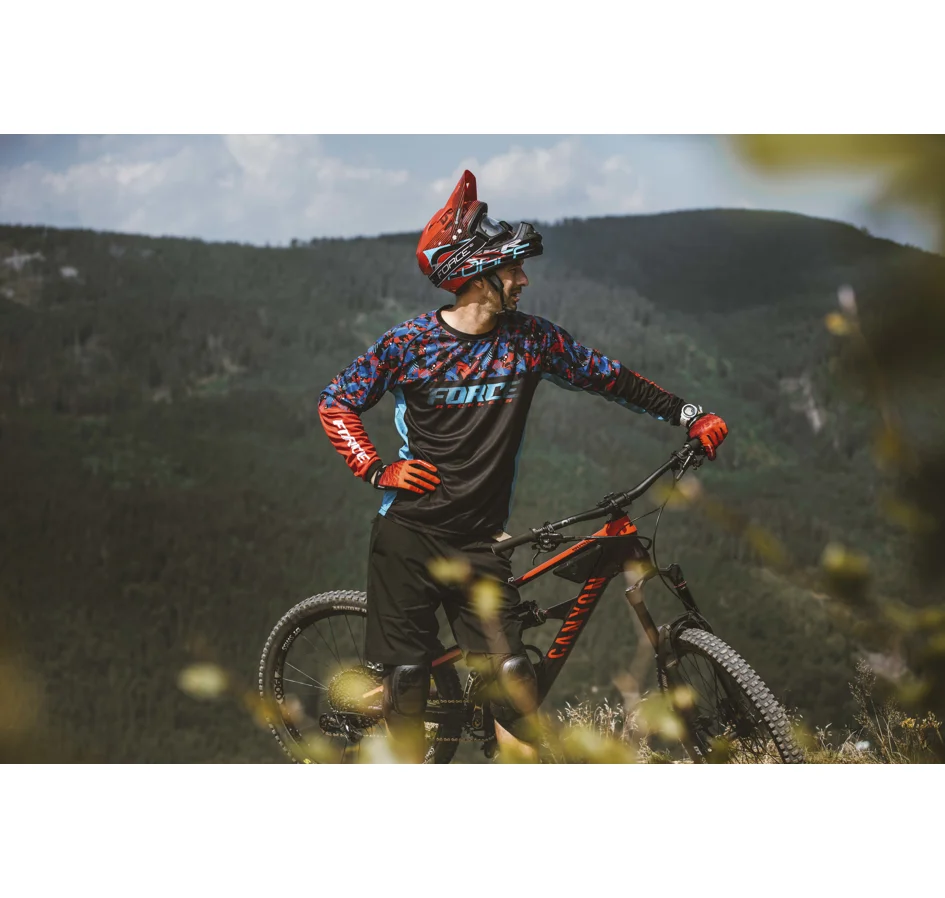 gloves FORCE MTB SWIPE summer, red