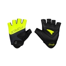 gloves FORCE RAB 2 gel, black-fluo-grey