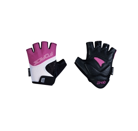 gloves FORCE RAB 2 gel KID, black-pink-white