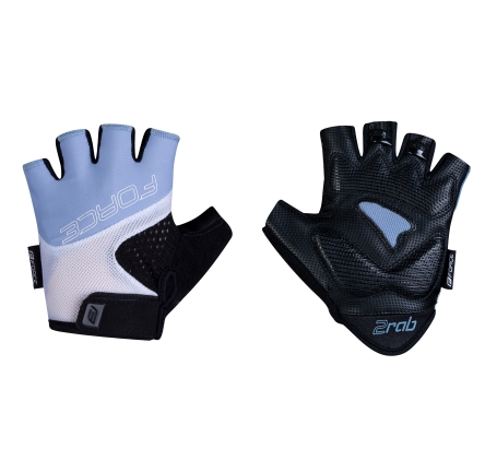 gloves FORCE RAB 2 gel LADY, black-blue-white