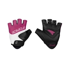 gloves FORCE RAB 2 gel LADY, black-pink-white