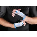 gloves FORCE RADICAL, black-white-blue 