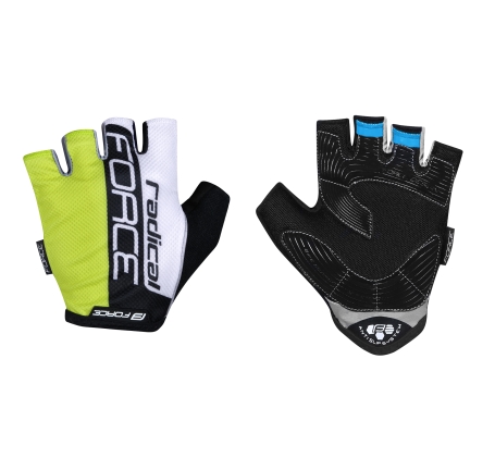 gloves FORCE RADICAL, fluo-white-black 