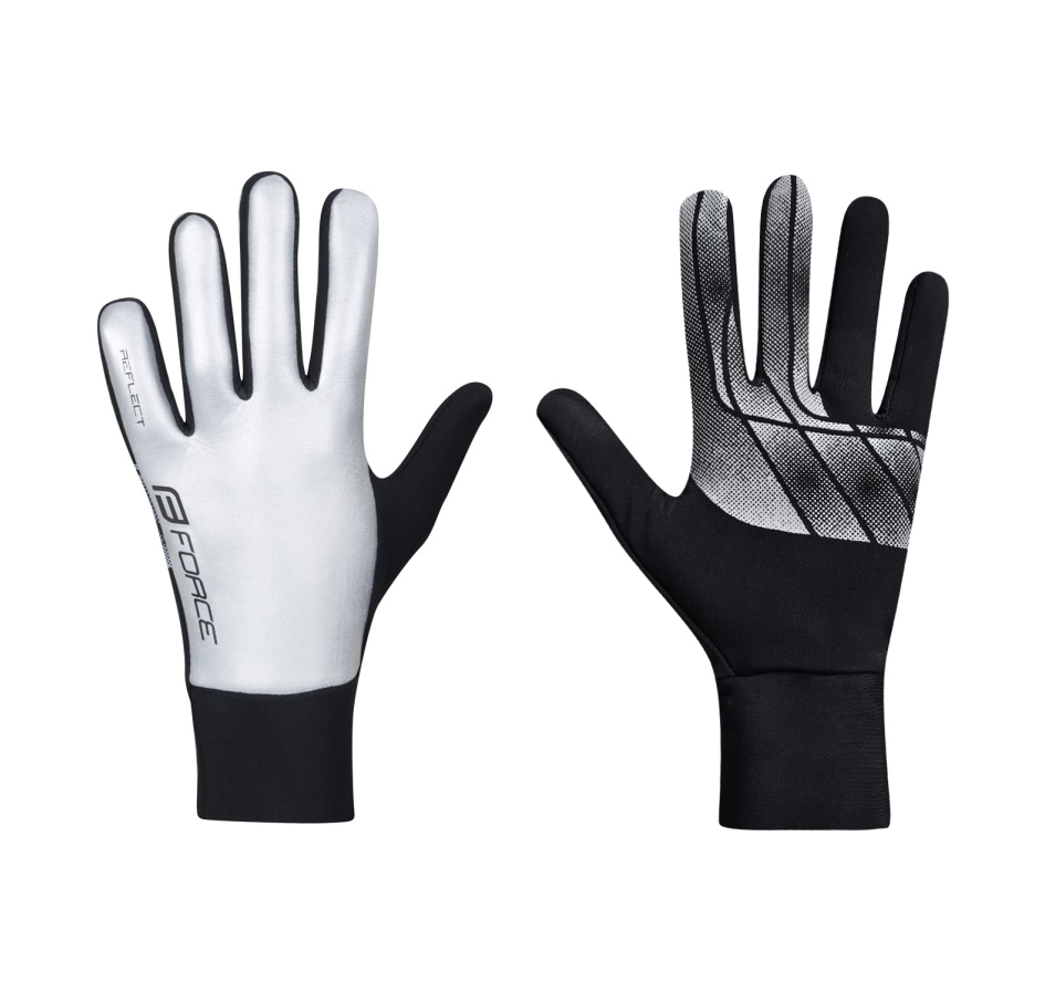 gloves FORCE REFLECT, reflective XL