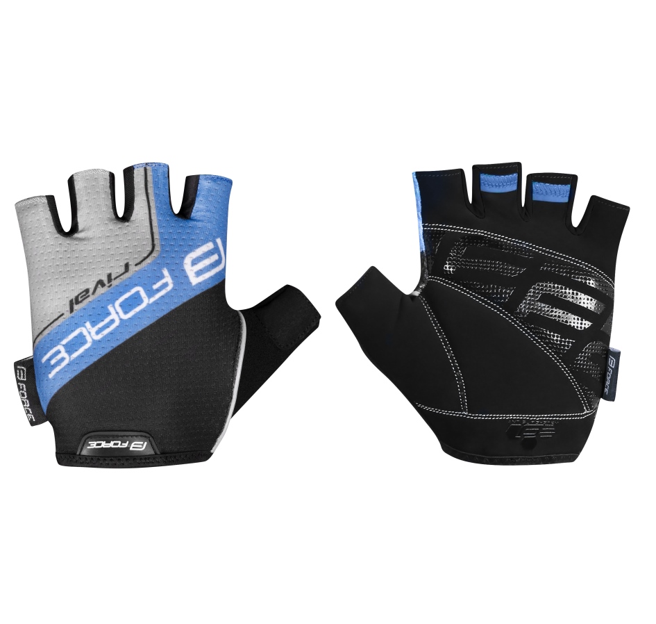 gloves FORCE RIVAL, black-blue