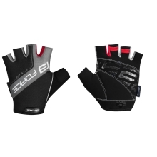 gloves FORCE RIVAL, black-grey 