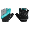 gloves FORCE RIVAL, black-turquoise