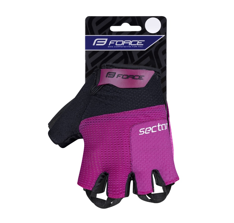 gloves FORCE SECTOR LADY gel, black-pink