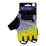 gloves FORCE SPORT, grey-yellow