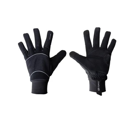 gloves FORCE SPRINGER, black