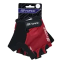 gloves FORCE TERRY, red 