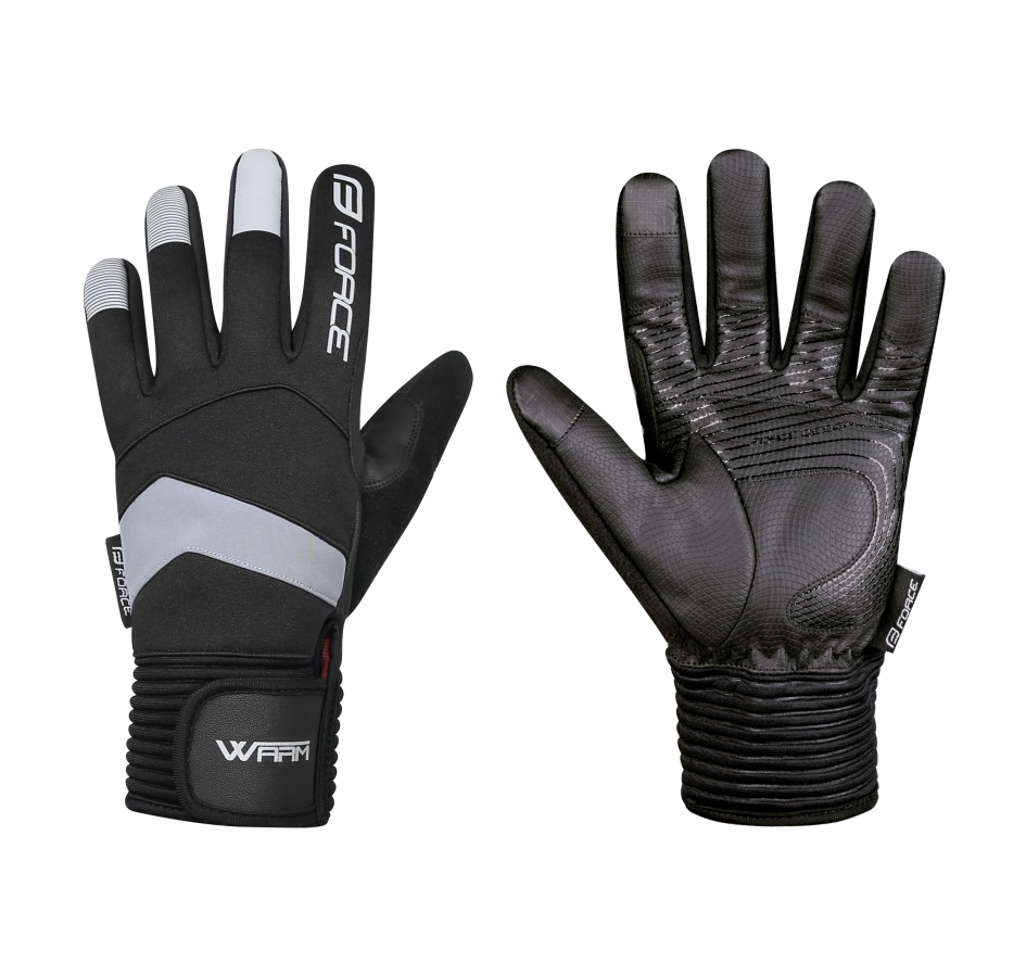 gloves winter FORCE WARM, black