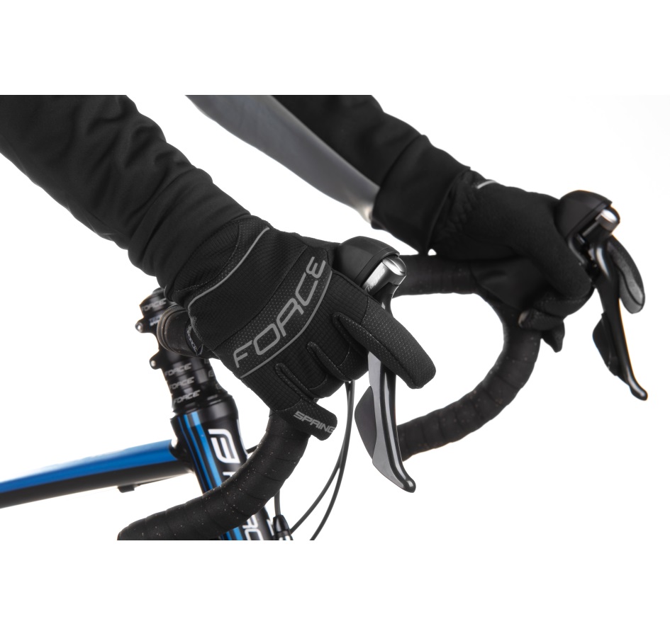 gloves winter FORCE WINDSTER SPRING, black