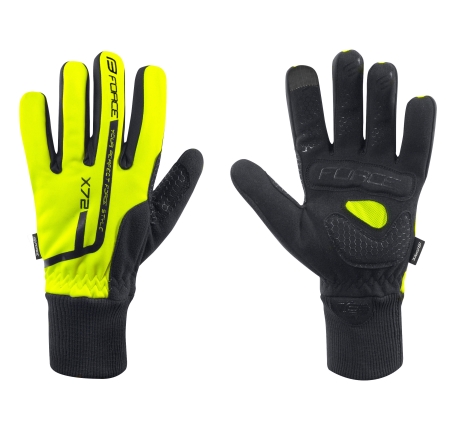 gloves winter FORCE X72, fluo 