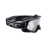 goggles FORCE downhill black, transparent lens