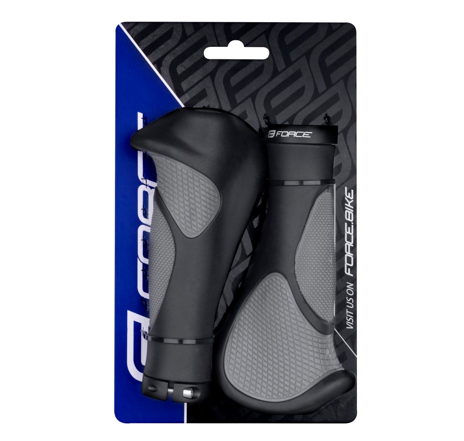 grips FORCE ANATOMIC w/ locking,black-grey,packed