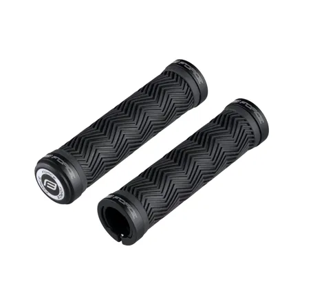grips FORCE rubber with locking, black, packed