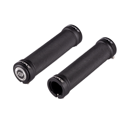 grips FORCE rubber with locking, black, packed