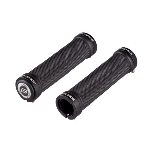 grips FORCE rubber with locking, black, packed