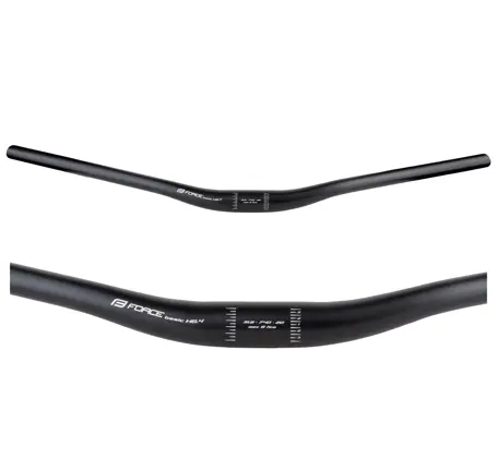 handlebar F BASIC H6.4 rised 31,8/740mm Al,m.black