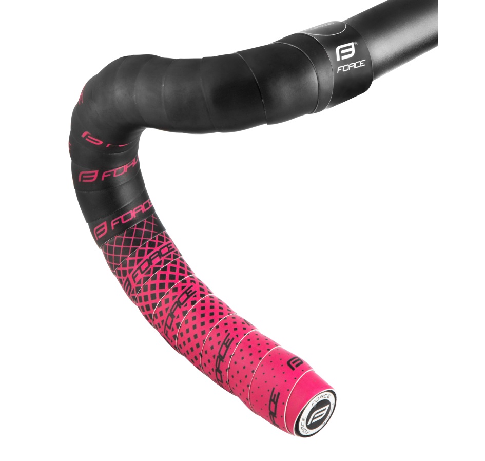 handlebar tapes FORCE EVA DUAL, black-pink