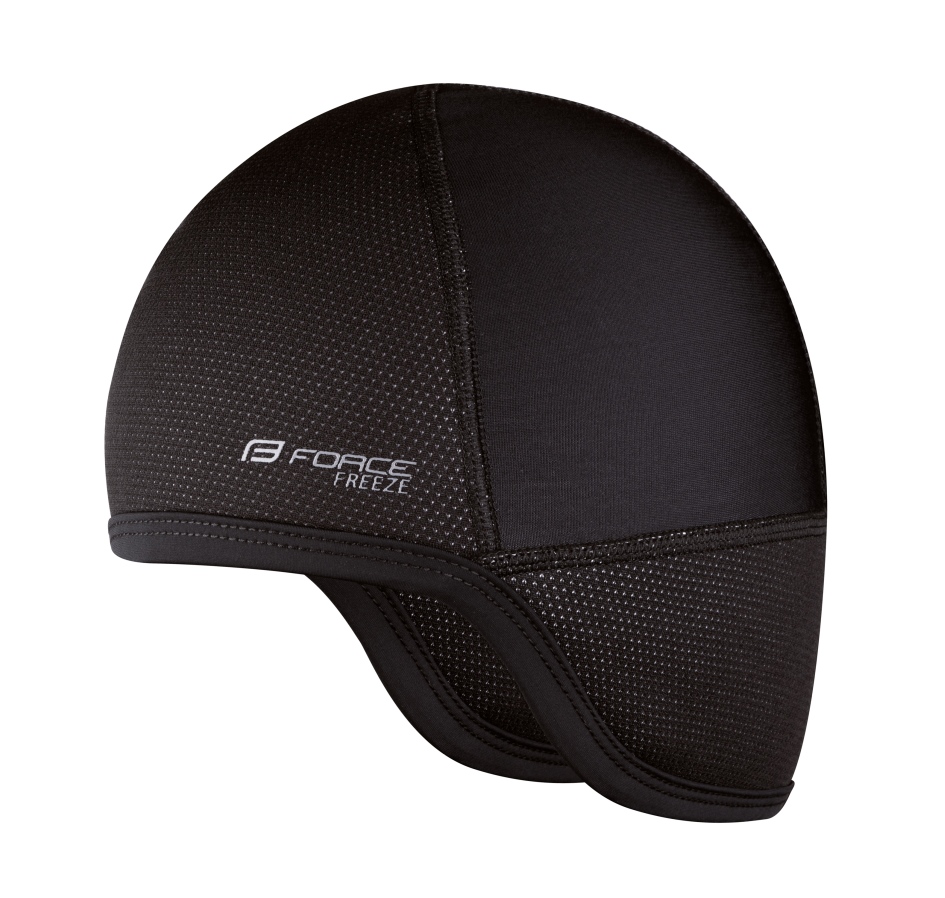 hat under helmet FORCE FREEZE winter, black S-M
