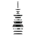 headset F TAPER semi-integ. 56mm black