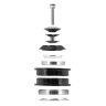 headset FORCE AHEAD 1 1/8'' Al, black