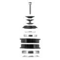 headset FORCE AHEAD 1 1/8'' Al, black