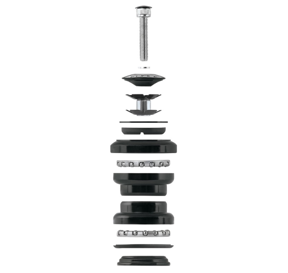 headset FORCE AHEAD 1 1/8'' Fe, black