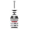headset FORCE AHEAD 1 1/8'' integrated Al, black