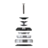 headset FORCE TAPER integr.1 1/8''-1 1/2'' 36°bl.
