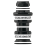 headset FORCE threaded 22,2mm 1'' Fe, black