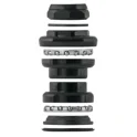 headset FORCE threaded 22,2mm 1'' Fe, black
