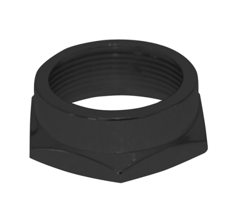 headset lock nut 1'' Al, black