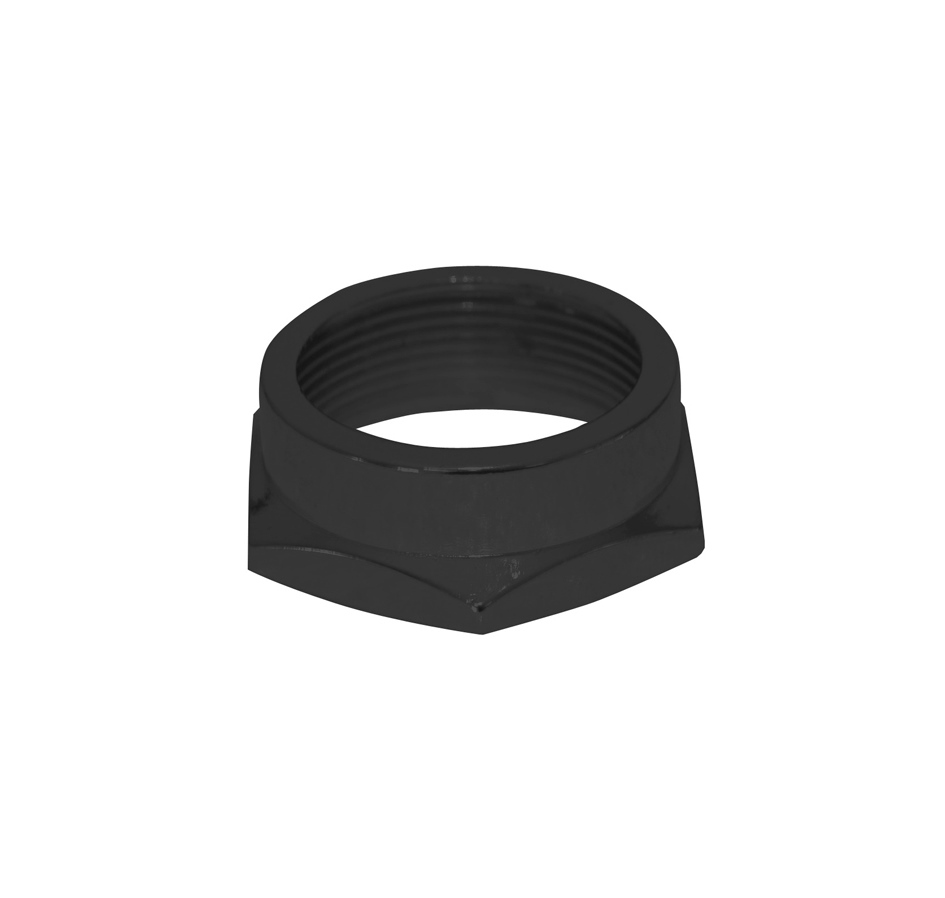 headset lock nut 1'' Al, black