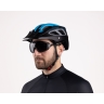 helmet FORCE AVES MTB, black-blue, matt